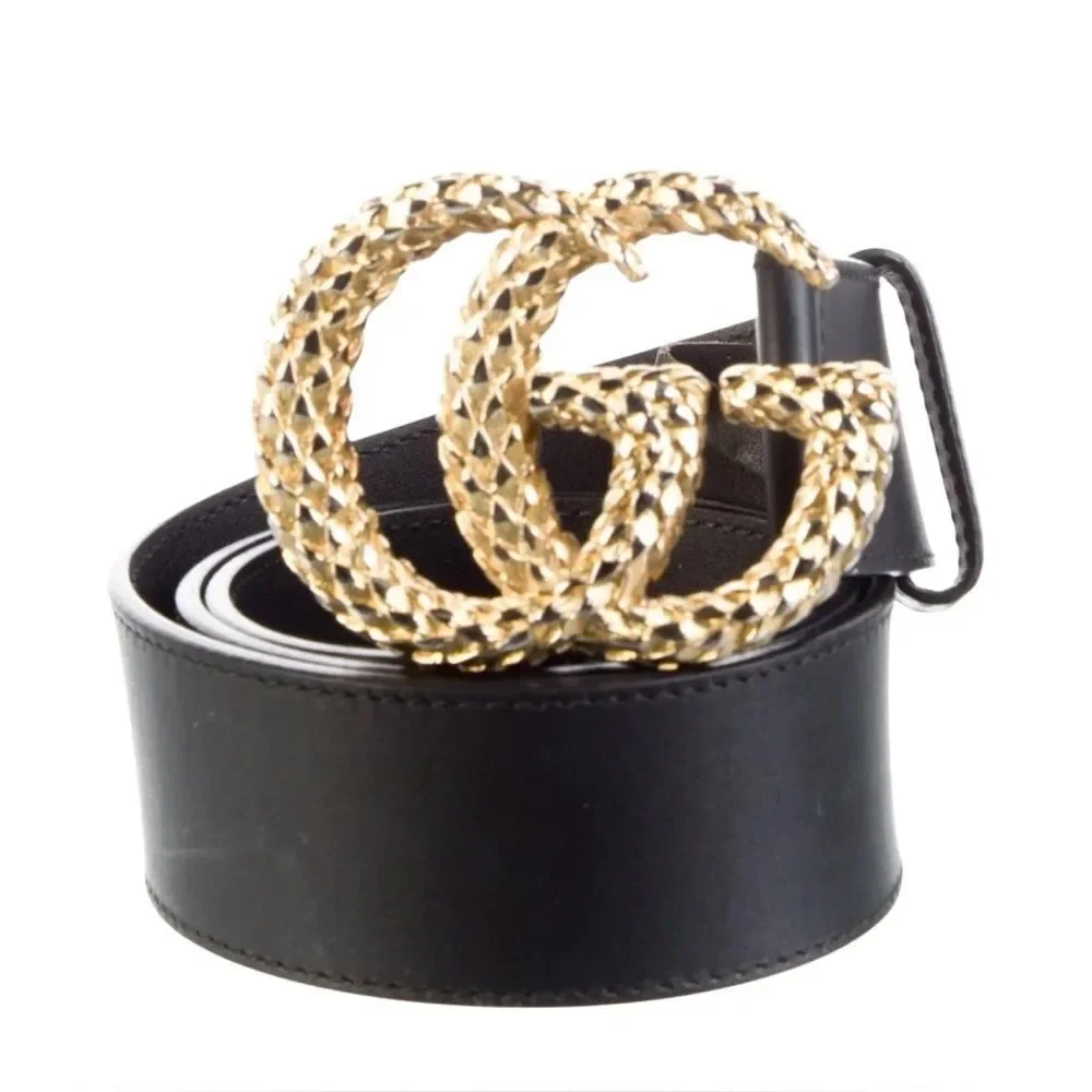 Authentic Gucci Black Leather Belt(Size 75)